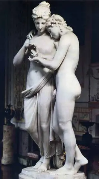 <p>Antonio Canova. Amore e Psiche. 1800-03. Marmo. San Pietroburgo, Museo dell'Ermitage</p>
